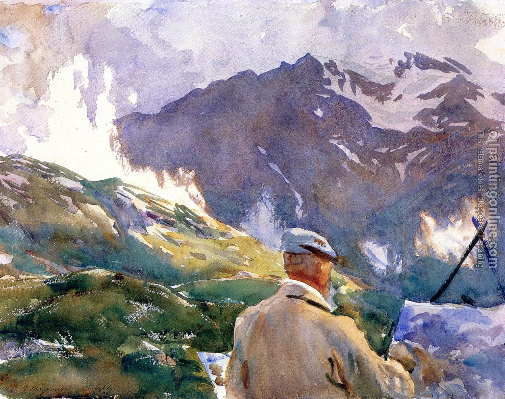 Sargent, John Singer - Artist in the Simplon